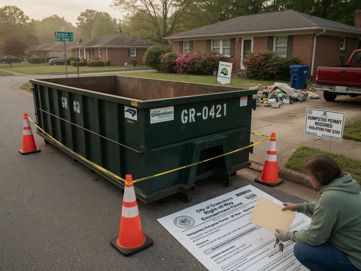 Dumpster Rental Permits in Greensboro: What Homeowners Need to Know